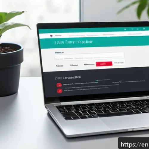Home 32 웹 컴포넌트의 사용자 인증 처리 - A sleek and modern login interface displayed on a laptop screen, featuring modular web components wi...