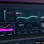 Home 18 웹 컴포넌트의 데이터 시각화 기법 - A sleek, modern dashboard interface showcasing multiple modular web components for data visualizatio...