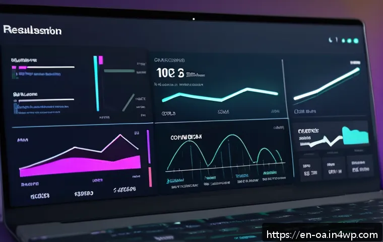 웹 컴포넌트의 데이터 시각화 기법 - A sleek, modern dashboard interface showcasing multiple modular web components for data visualizatio...